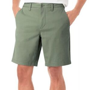 Member's Mark Men's Everyday Flat Front Twill Short Size 40 Olive‎